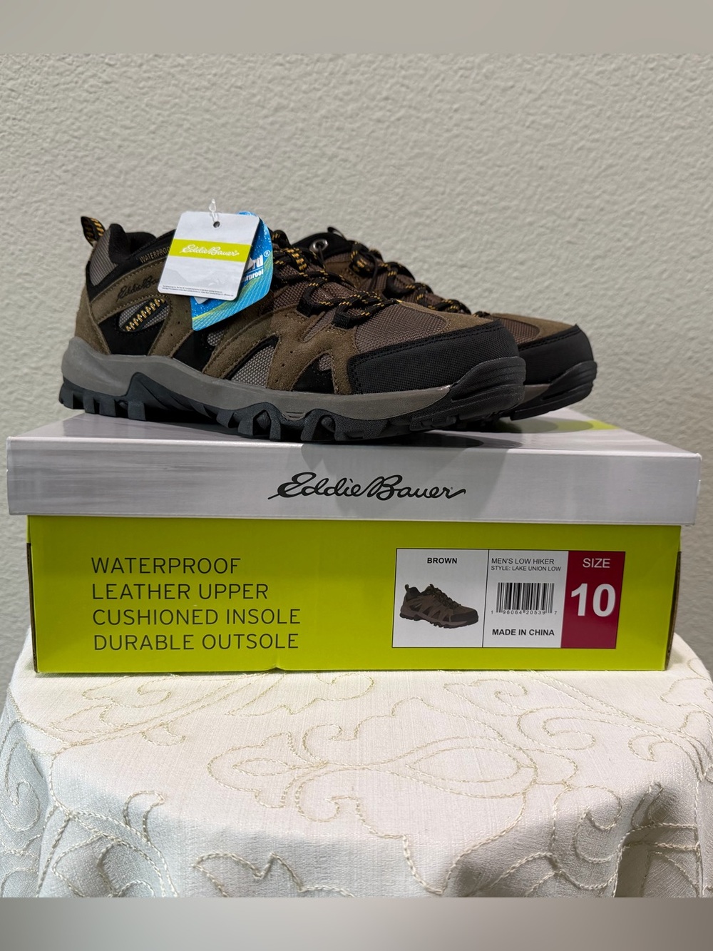 Eddie Bauer Men's Brown and Black Trail Hiking Shoes